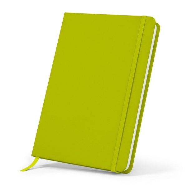 Carnet env. A5 Eugene vert claire personnalisable avec logo