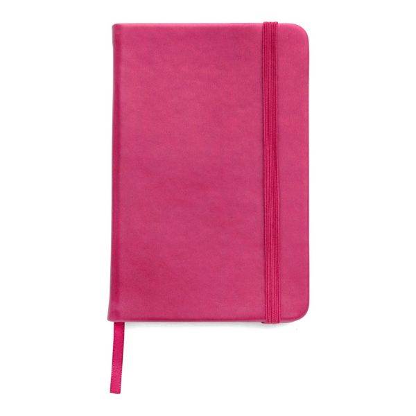 Carnet env. A5 rose personnalisable avec logo