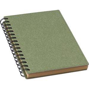 Carnet env. A5 vert personnalisable avec logo – réf. V1713-06