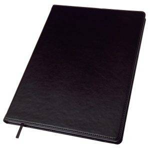 Carnet environ A4 noir personnalisable avec logo
