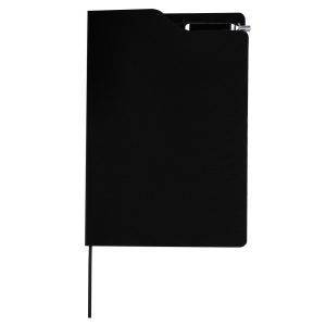 Carnet environ A5 avec stylo à bille noir personnalisable avec logo