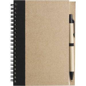 Carnet environ A5 avec stylo bille noir personnalisable avec logo