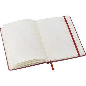 Carnet environ A5 rouge personnalisable avec logo