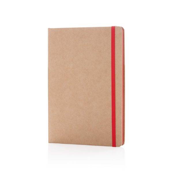 Carnet kraft A5 rouge personnalisable avec logo