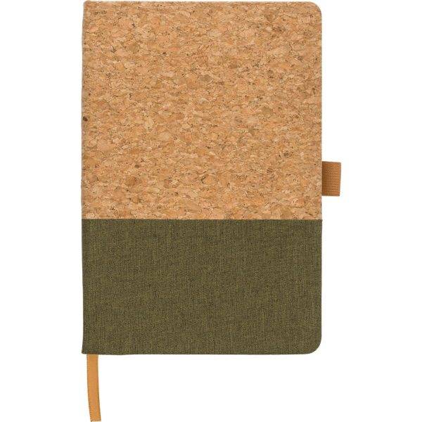 Carnet vert personnalisable avec logo