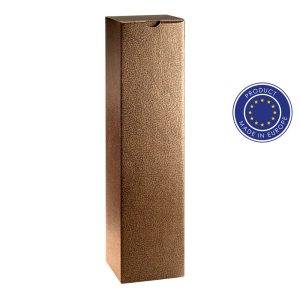 Carton de vin exclusif 1 el. Faye brun personnalisable avec logo