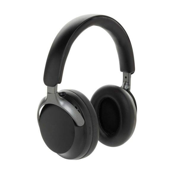 Casque ANC en plastique recyclé RCS Soundpro noir personnalisable