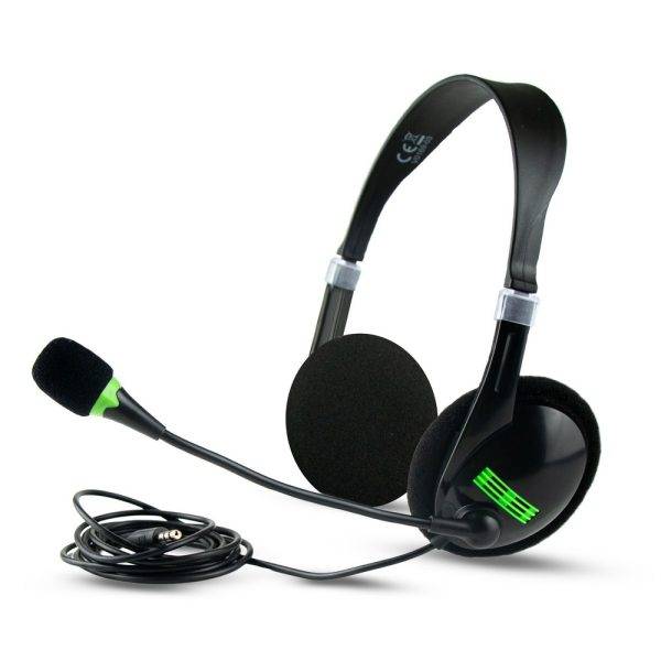 Casque: casque avec microphone | Kaur noir personnalisable avec logo