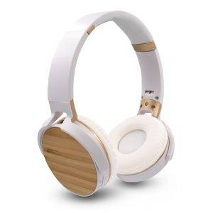 Casque sans fil pliable, détails en bambou | Hollie personnalisable