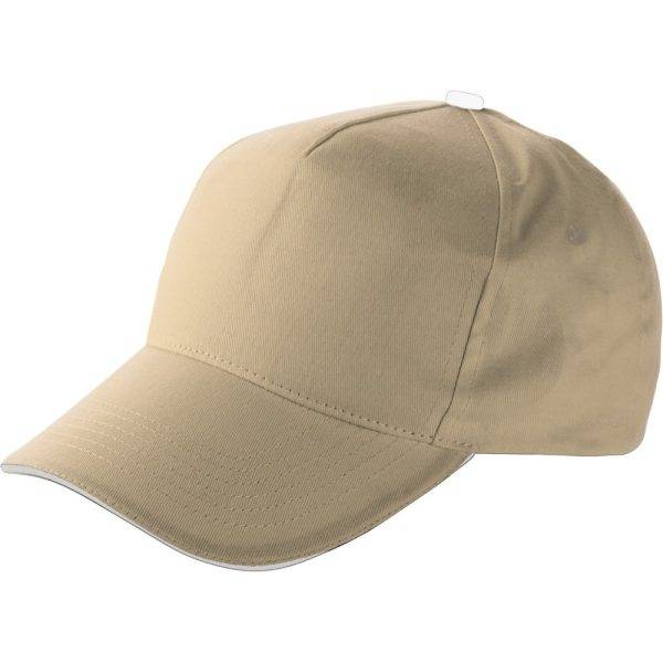 Casquette beige personnalisable avec logo