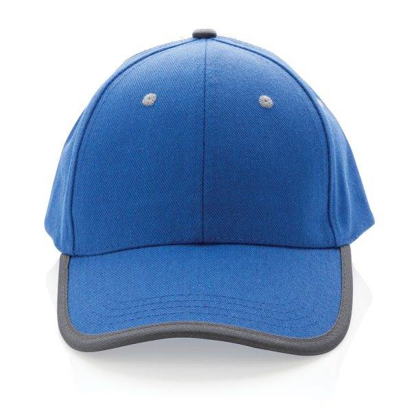 Casquette contraste 6 panneaux coton recyclé Impact personnalisable – réf. P453.365