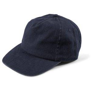 Casquette en coton 240 gsm bleu personnalisable avec logo