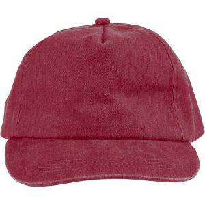 Casquette en coton 240 gsm bordeaux personnalisable avec logo