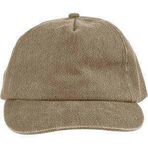 Casquette en coton 240 gsm brun claire personnalisable avec logo