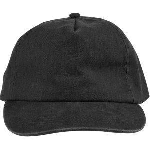 Casquette en coton 240 gsm noir personnalisable avec logo