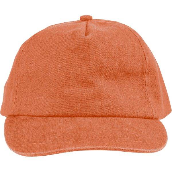 Casquette en coton 240 gsm orange personnalisable avec logo