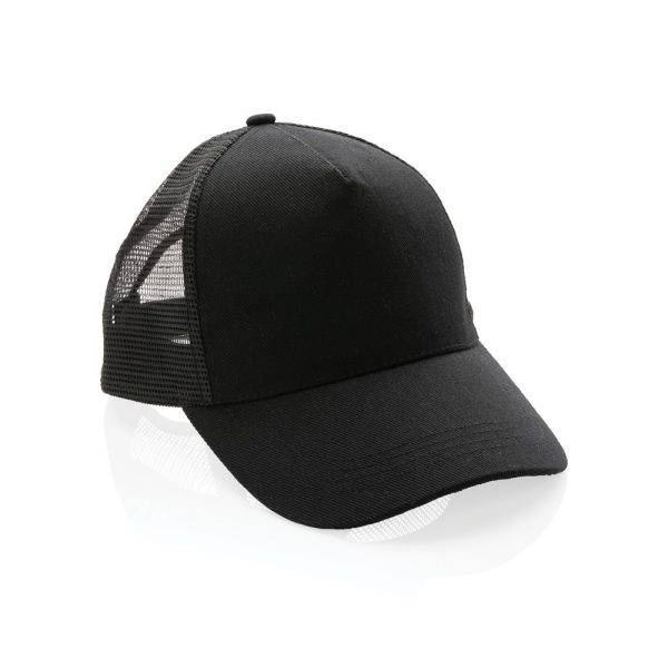 Casquette filet 5 panneaux coton recyclé Impact AWARE™ personnalisable