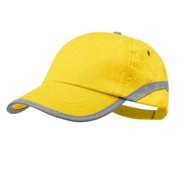 Casquette jaune personnalisable avec logo