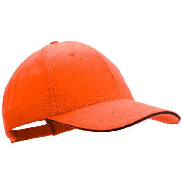 Casquette orange personnalisable avec logo