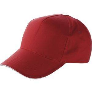Casquette rouge personnalisable avec logo – réf. V7021-05