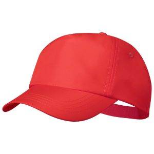 Casquette RPET rouge personnalisable avec logo