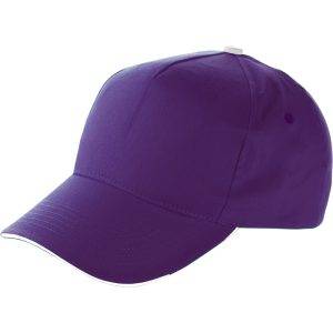 Casquette violet personnalisable avec logo