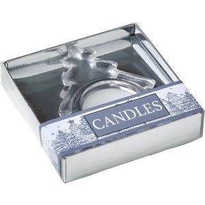 Chandelier 'sapin' argent personnalisable avec logo