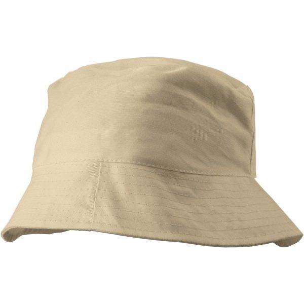 Chapeau de soleil beige personnalisable avec logo