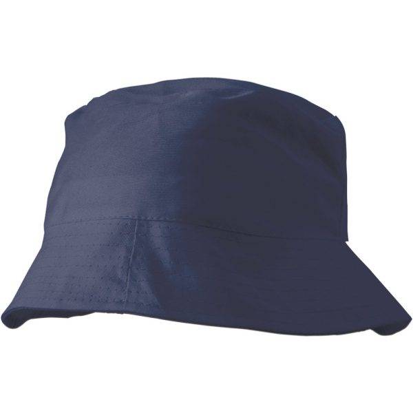 Chapeau de soleil bleu marine personnalisable avec logo