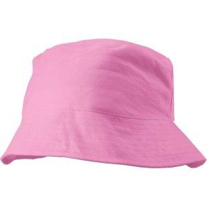 Chapeau de soleil rose personnalisable avec logo
