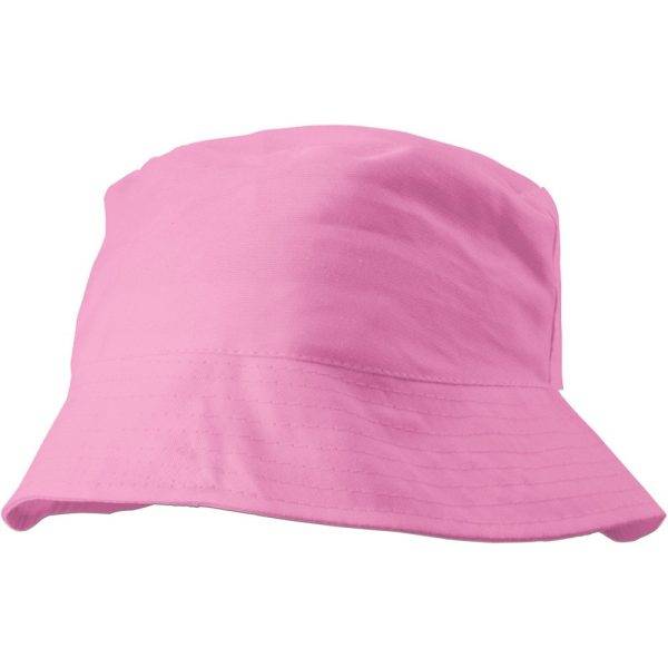 Chapeau de soleil rose personnalisable avec logo