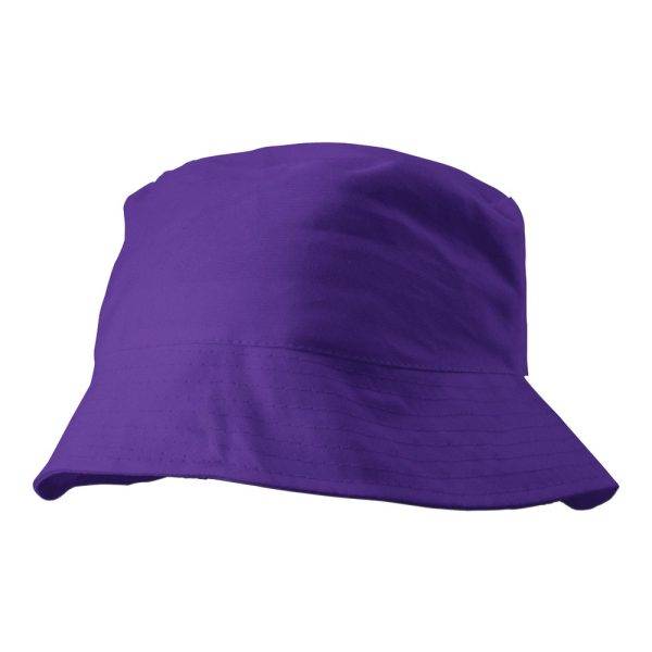 Chapeau de soleil violet personnalisable avec logo