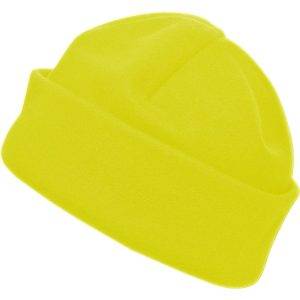 Chapeau d'hiver jaune personnalisable avec logo