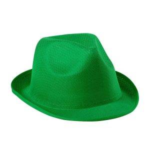 Chapeau vert personnalisable avec logo