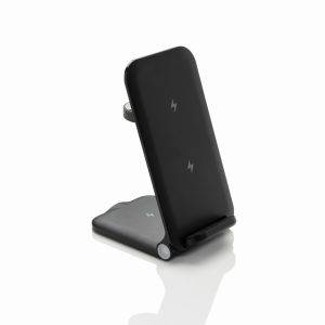 Chargeur 15W 3 en 1 en plastique recyclé RCS Powerpal personnalisable