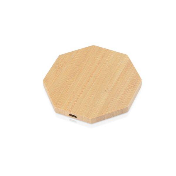 Chargeur de bambou sans fil 5W | Matilda neutre personnalisable