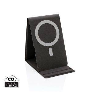 Chargeur magnétique sans fil 10W noir personnalisable avec logo