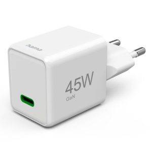 Chargeur mural 45W Hama Supermini blanc personnalisable avec logo