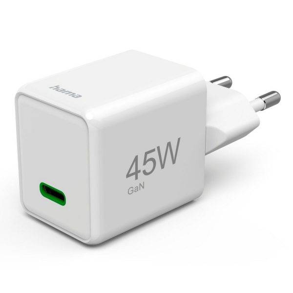 Chargeur mural 45W Hama Supermini blanc personnalisable avec logo