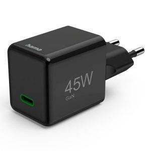 Chargeur mural 45W Hama Supermini noir personnalisable avec logo