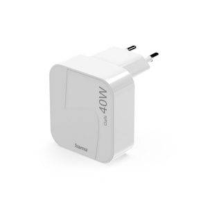 Chargeur mural pliable 40W Hama blanc personnalisable avec logo
