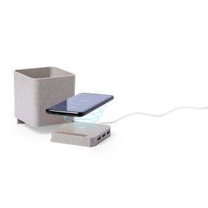 Chargeur sans fil de paille de blé 5W, concentrateur personnalisable