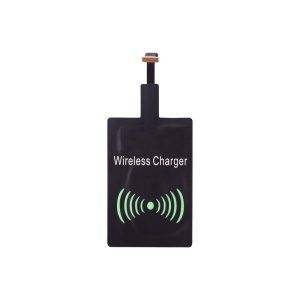 Chargeur sans fil noir personnalisable avec logo