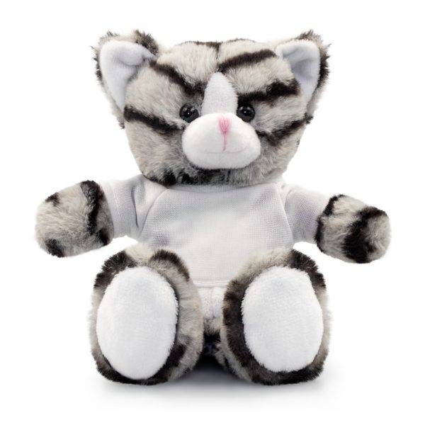 Chat Merlin gris personnalisable avec logo