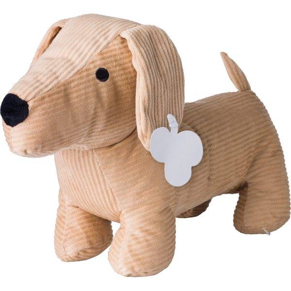 Chien en peluche brun personnalisable avec logo