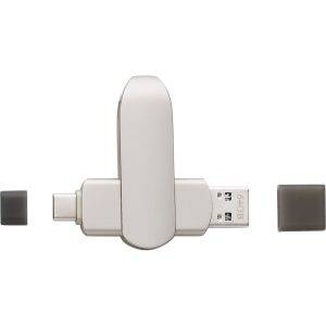 Clé USB 64 Go argent personnalisable avec logo – réf. V1741-32