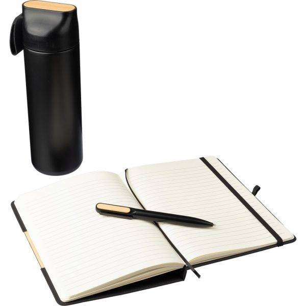 Coffret cadeau noir personnalisable avec logo