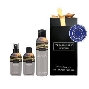 Coffret de cosmétiques Small TREATMENTS gris personnalisable avec logo
