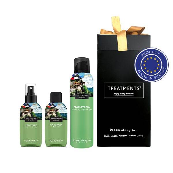 Coffret de cosmétiques Small TREATMENTS vert personnalisable avec logo
