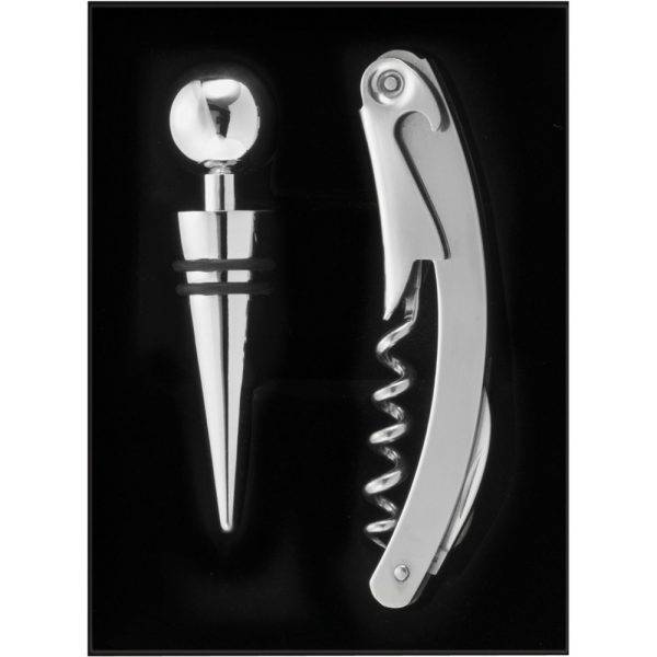 Coffret sommelier argent personnalisable avec logo